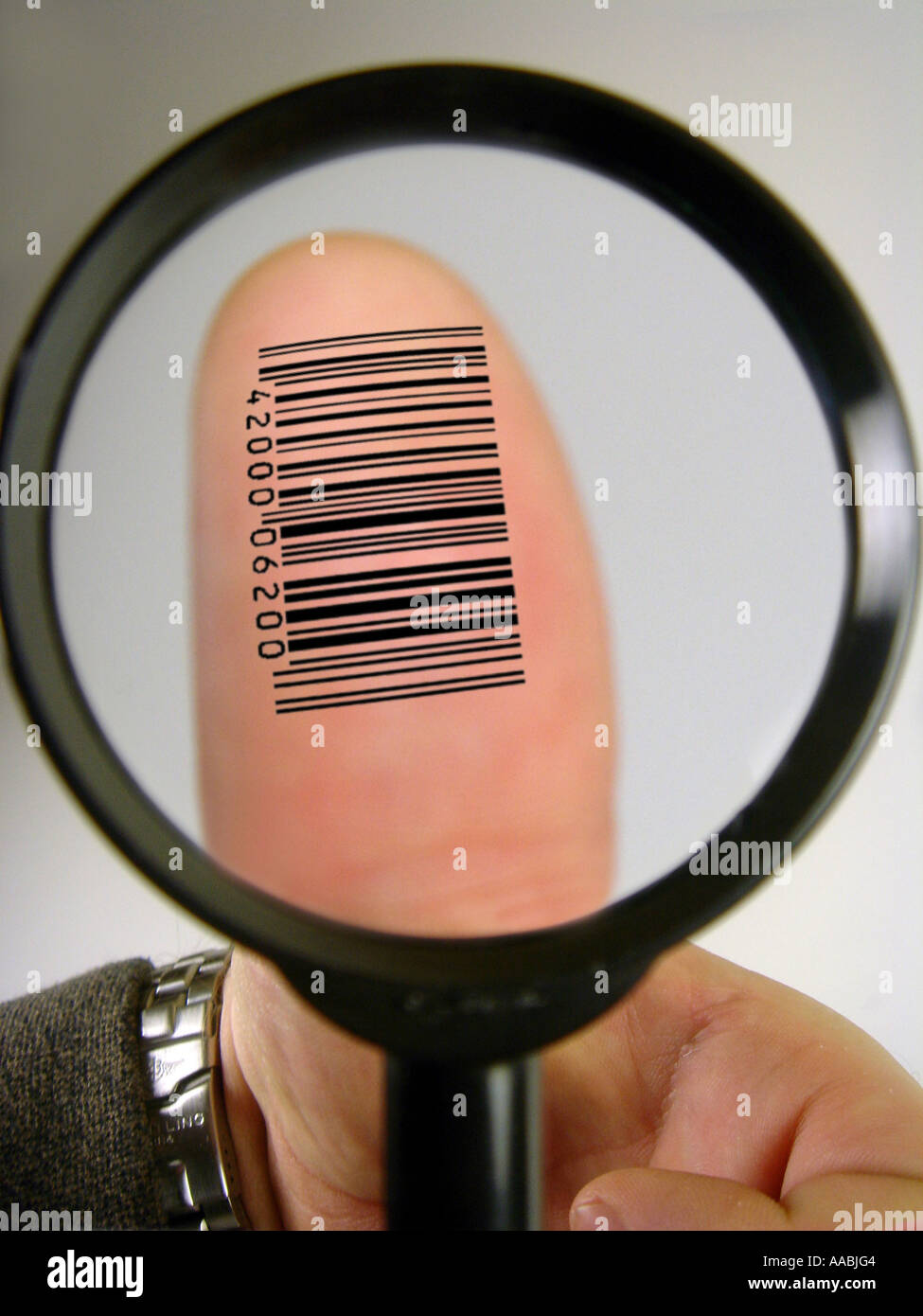 digital fingerprint Stock Photo
