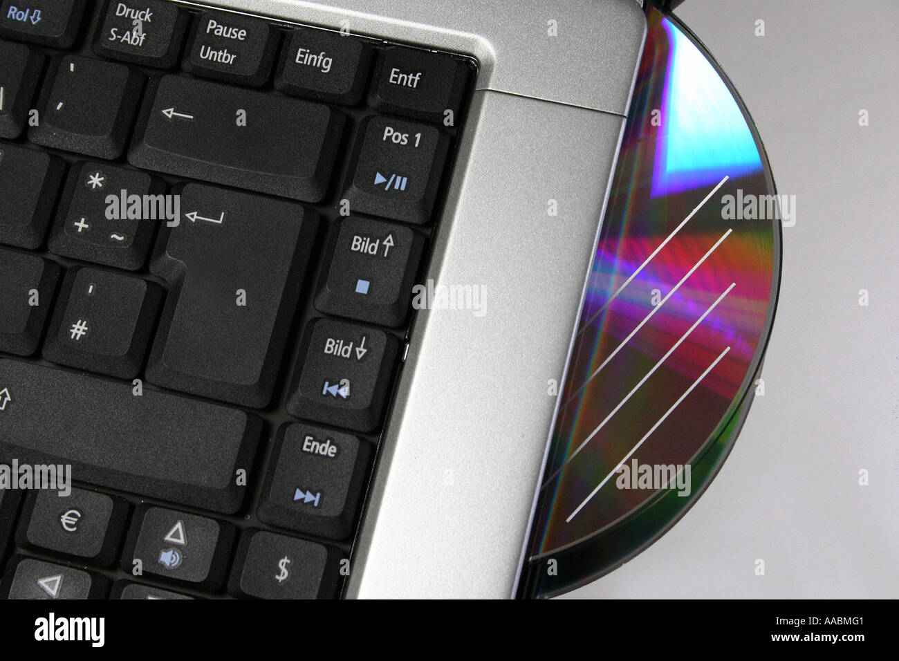 burning of CDROM Stock Photo Alamy