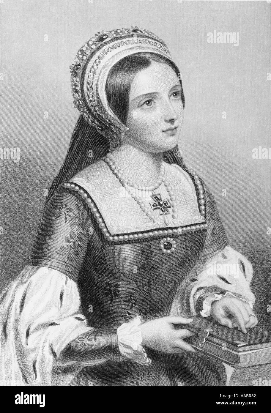 Catherine Parr, also spelled Katherine, 1512 - 1548. English Queen. Sixth wife of Henry VIII. Stock Photo