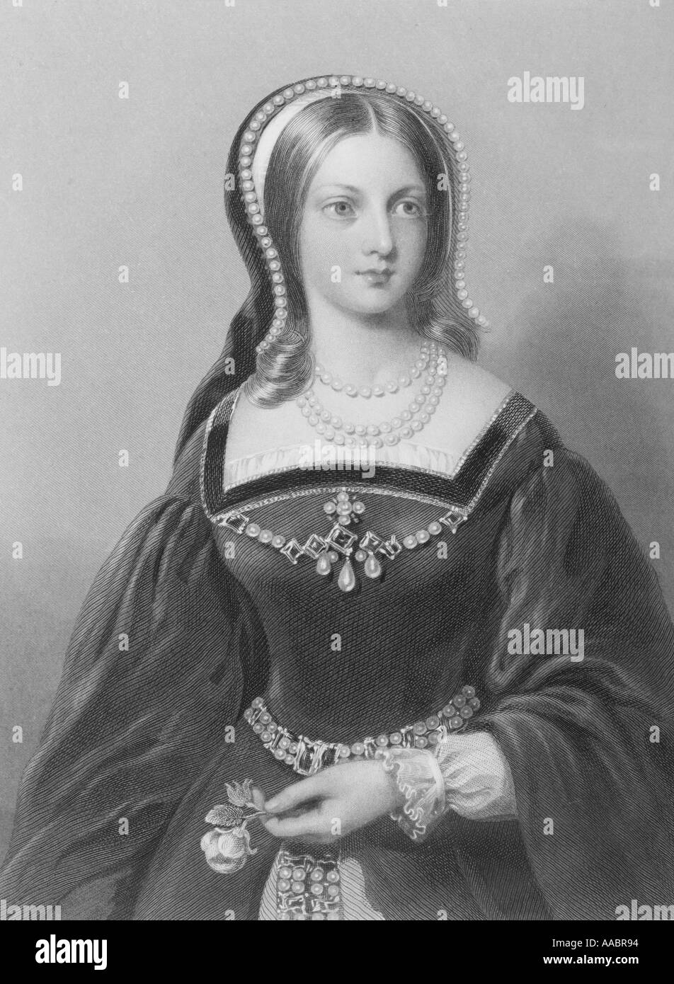 Lady Jane Grey, aka Lady Jane Dudley, 1537 - 1554. Titular Queen of England for nine days in 1553. Stock Photo