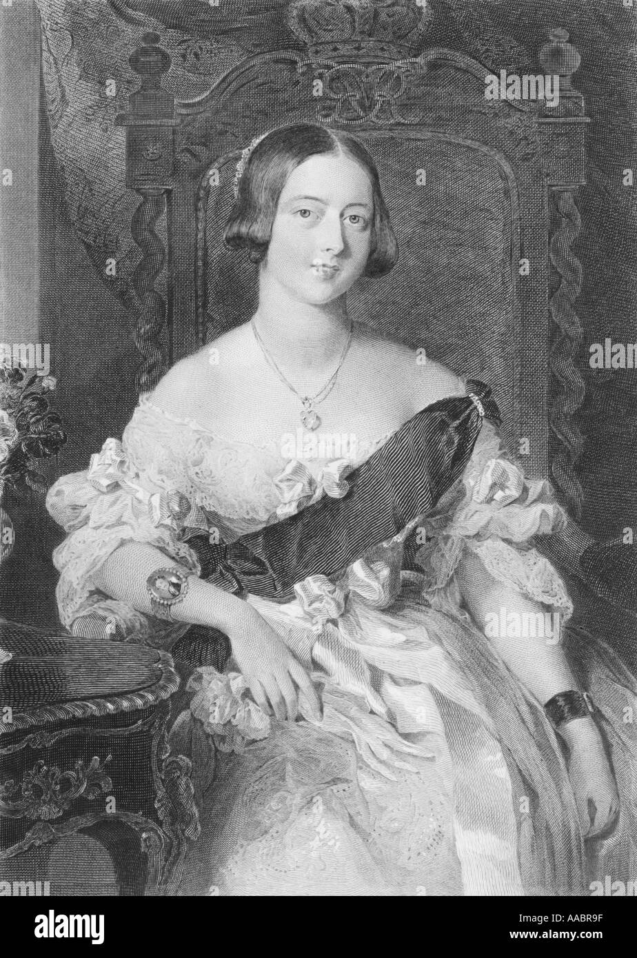 Queen Victoria, 1819 - 1901.  Queen of Great Britain. Stock Photo