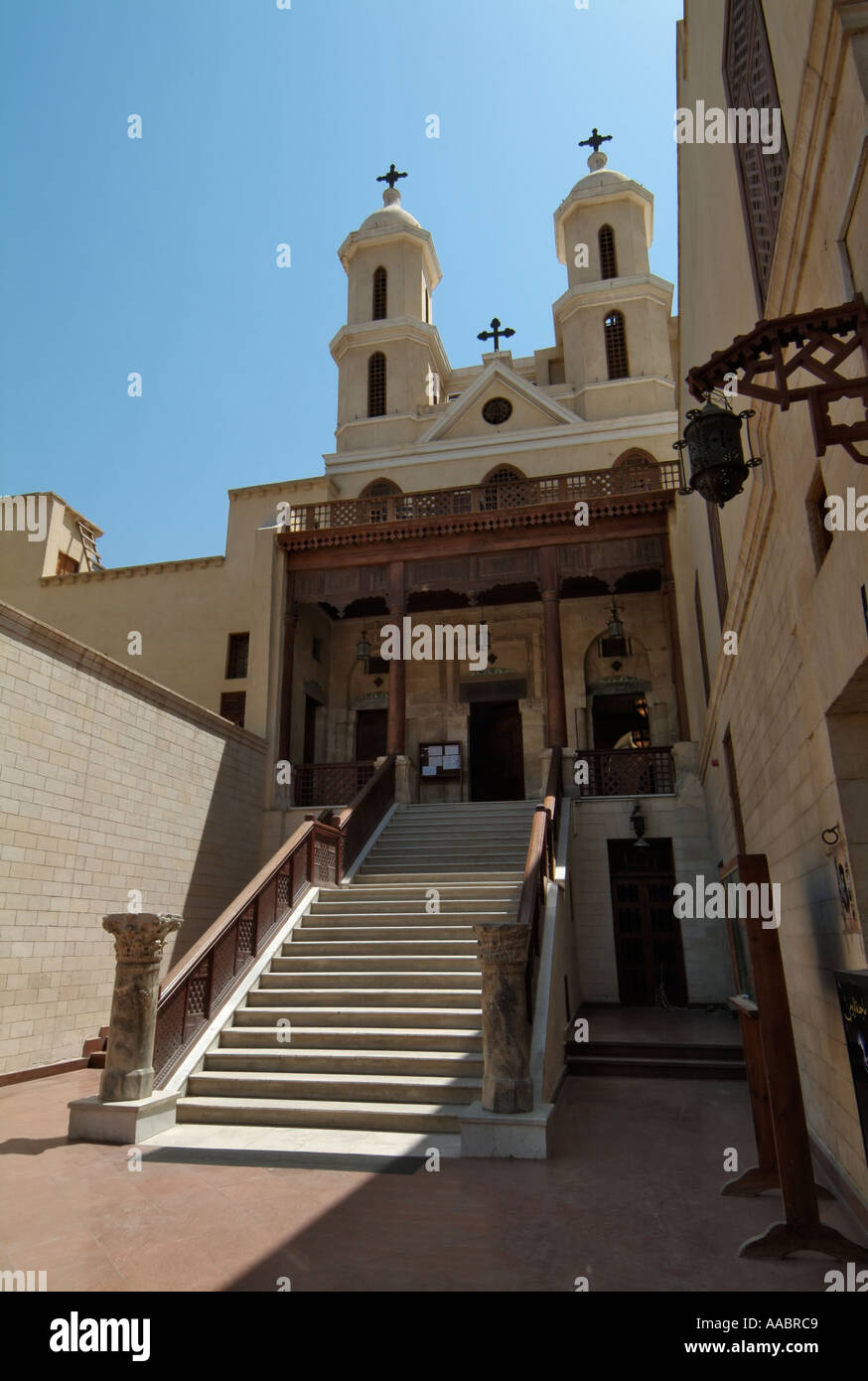 Hanging Church (Church of the Virgin Mary), Coptic Cairo, Egypt Stock Photo
