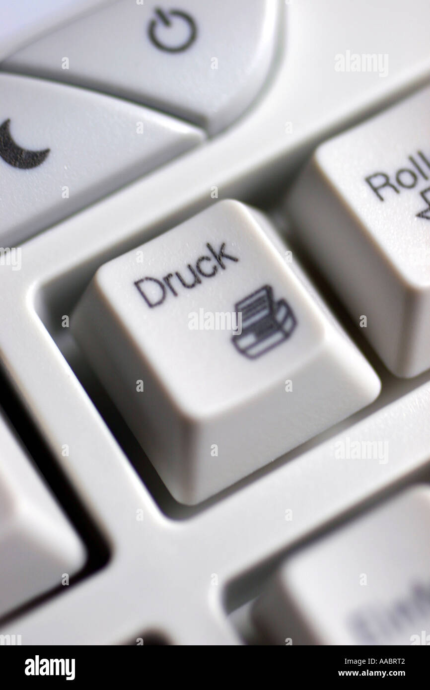 Computer key printing Stock Photo Alamy