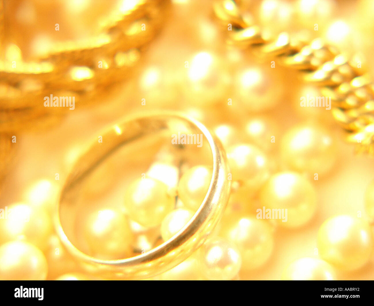 gold jewellery Stock Photo