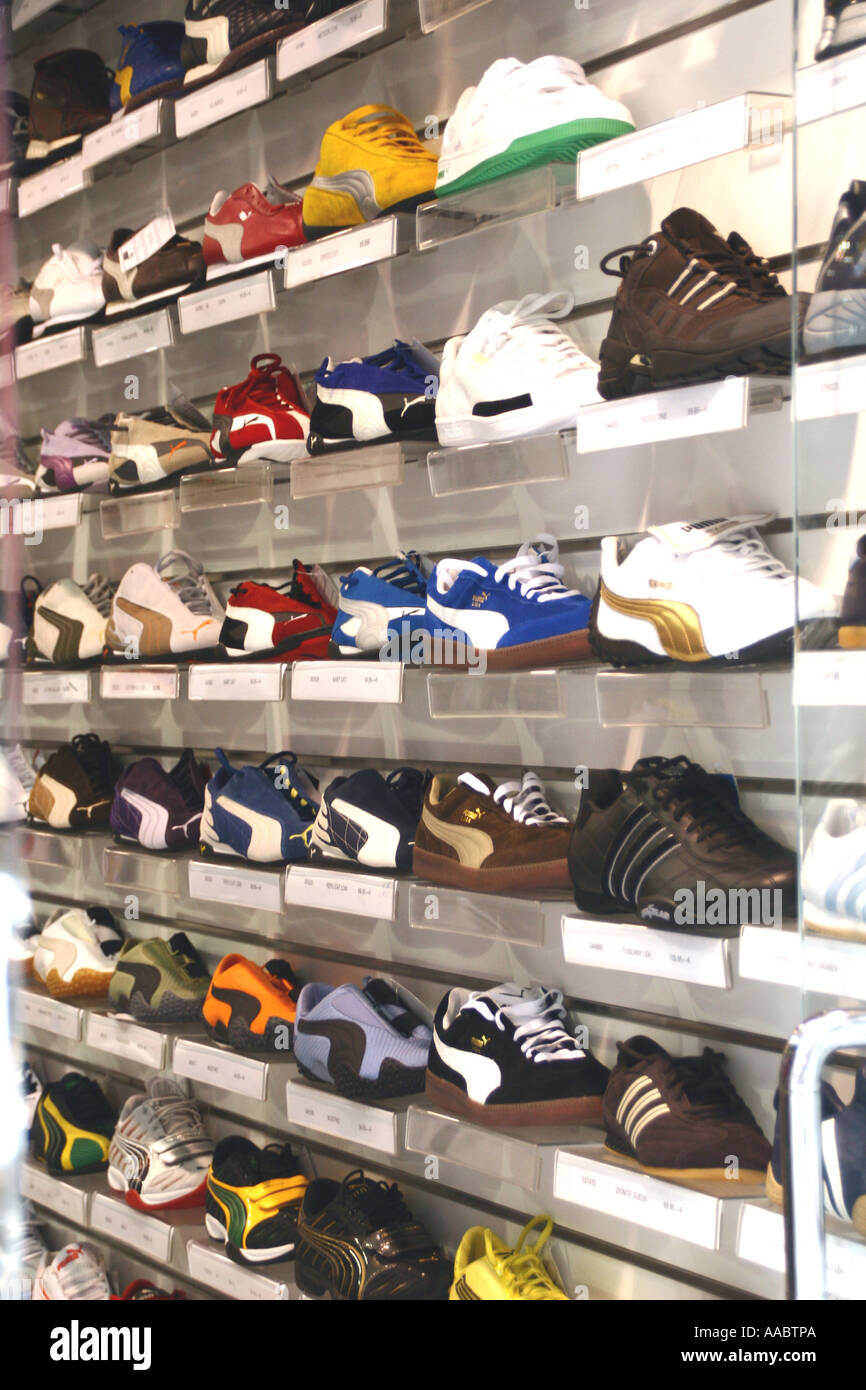 sports shoe shop Stock Photo Alamy