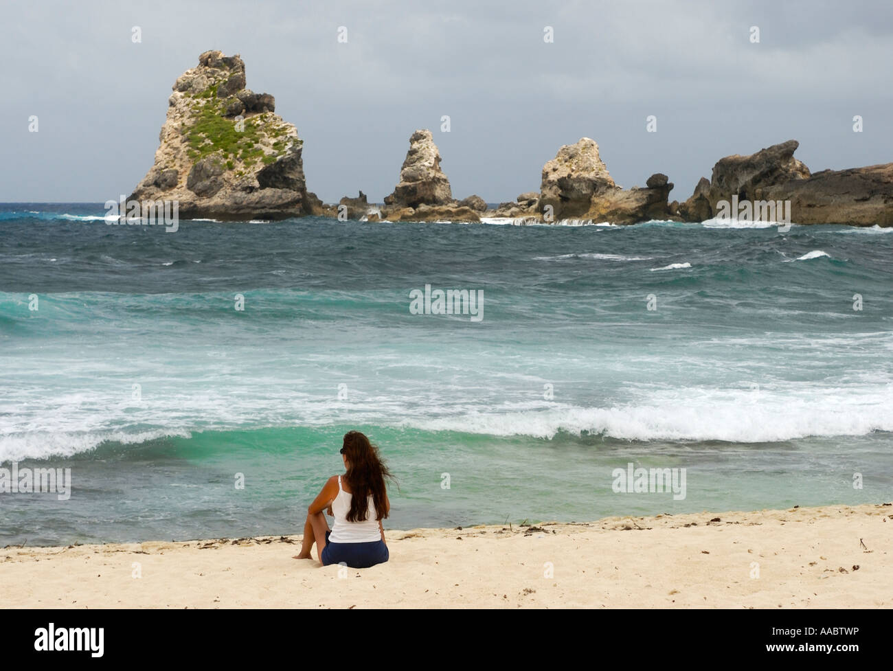 Pointe des Chateaux, Guadeloupe FR Stock Photo