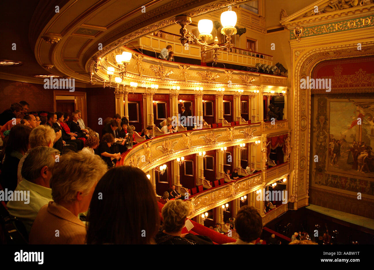 Prague national opera house interior hi-res stock photography and ...