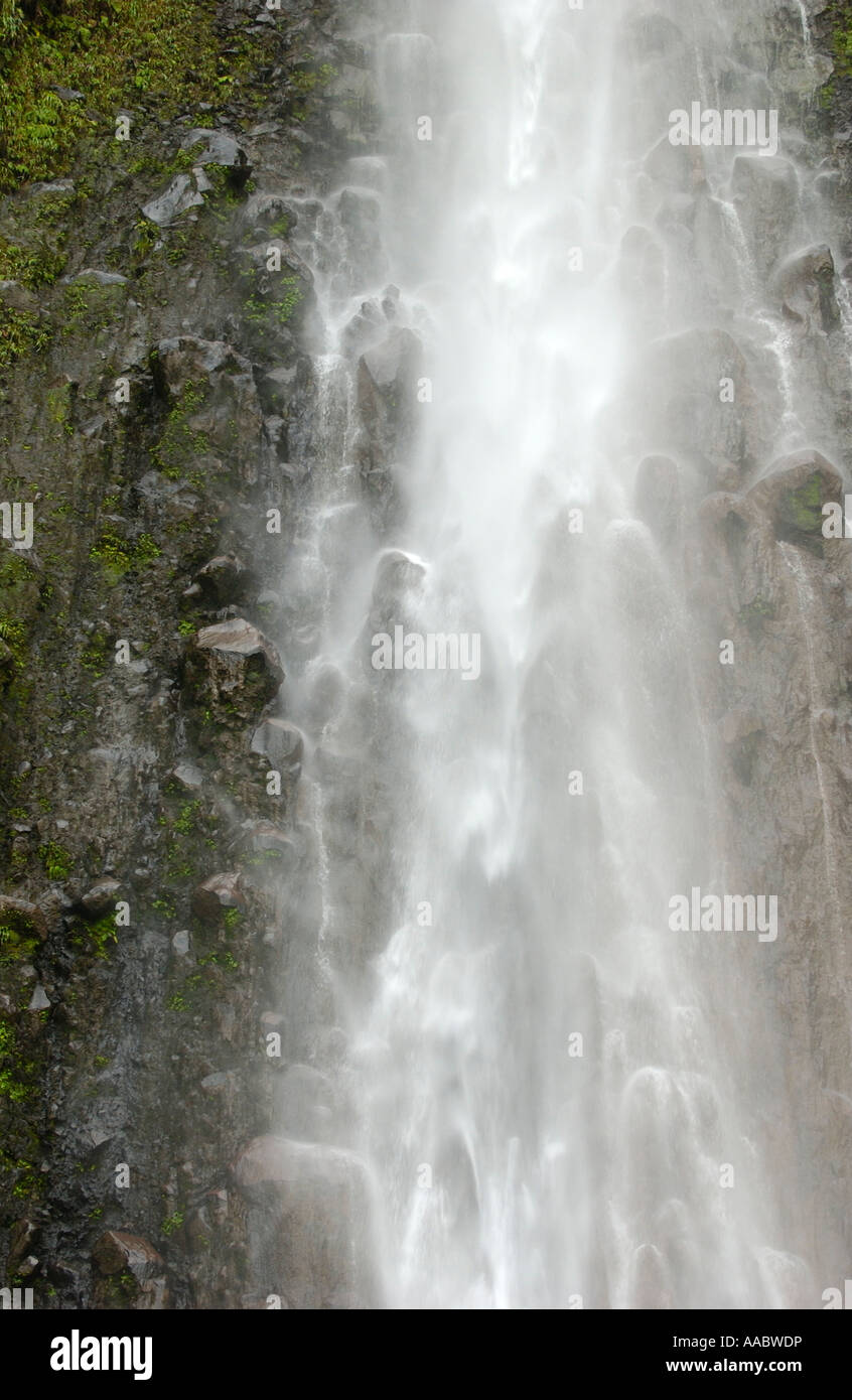 Les Chutes du Carbet waterfall, Guadeloupe FR Stock Photo