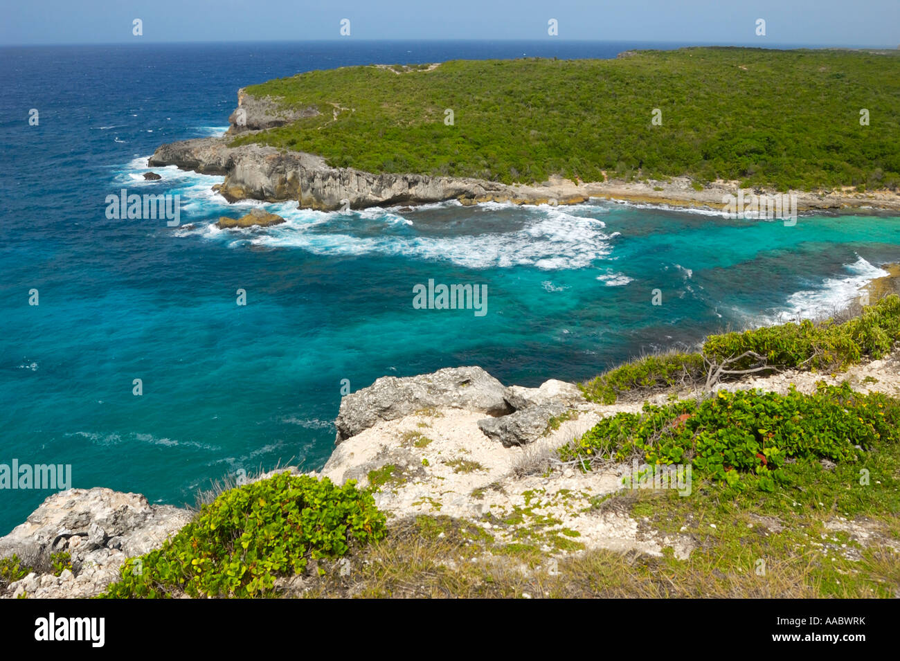 Pointe de la Grande Vigie - the northermost dip of Grande Terre, Guadeloupe FR Stock Photo