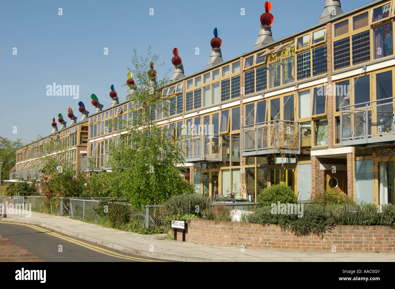 Beddington Zero Energy Development. BEDZED Stock Photo Alamy
