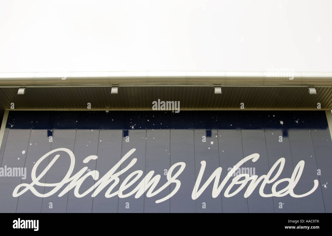 Chatham Docks, Kent, England: Dickens World exterior shots. A museum in honour of the famous author, Charles Dickens Stock Photo