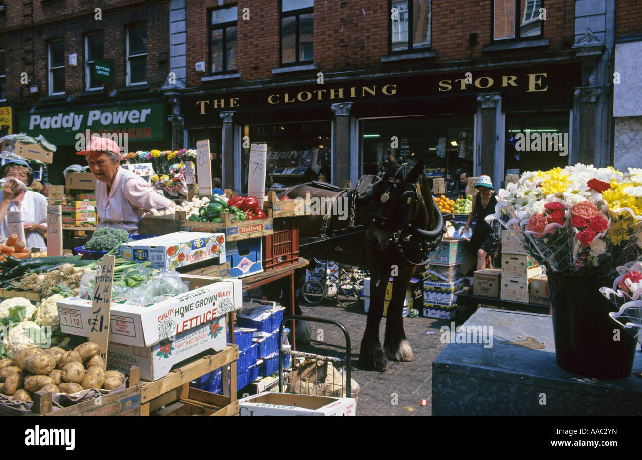 Moore Street vegetable and fruit market,Dublin,Ireland Stock Photo Alamy