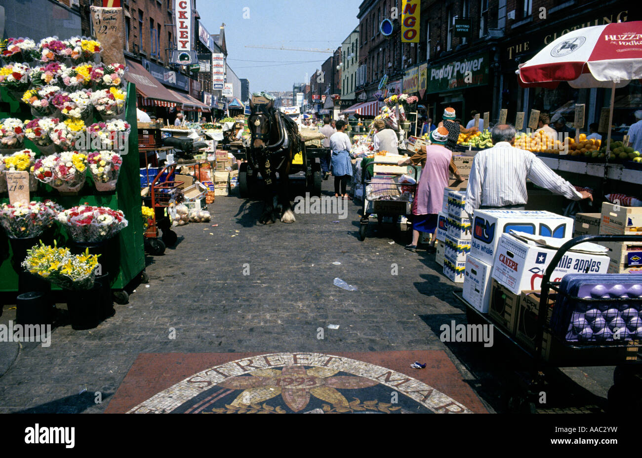 Moore Street vegetable and fruit market,Dublin,Ireland Stock Photo Alamy