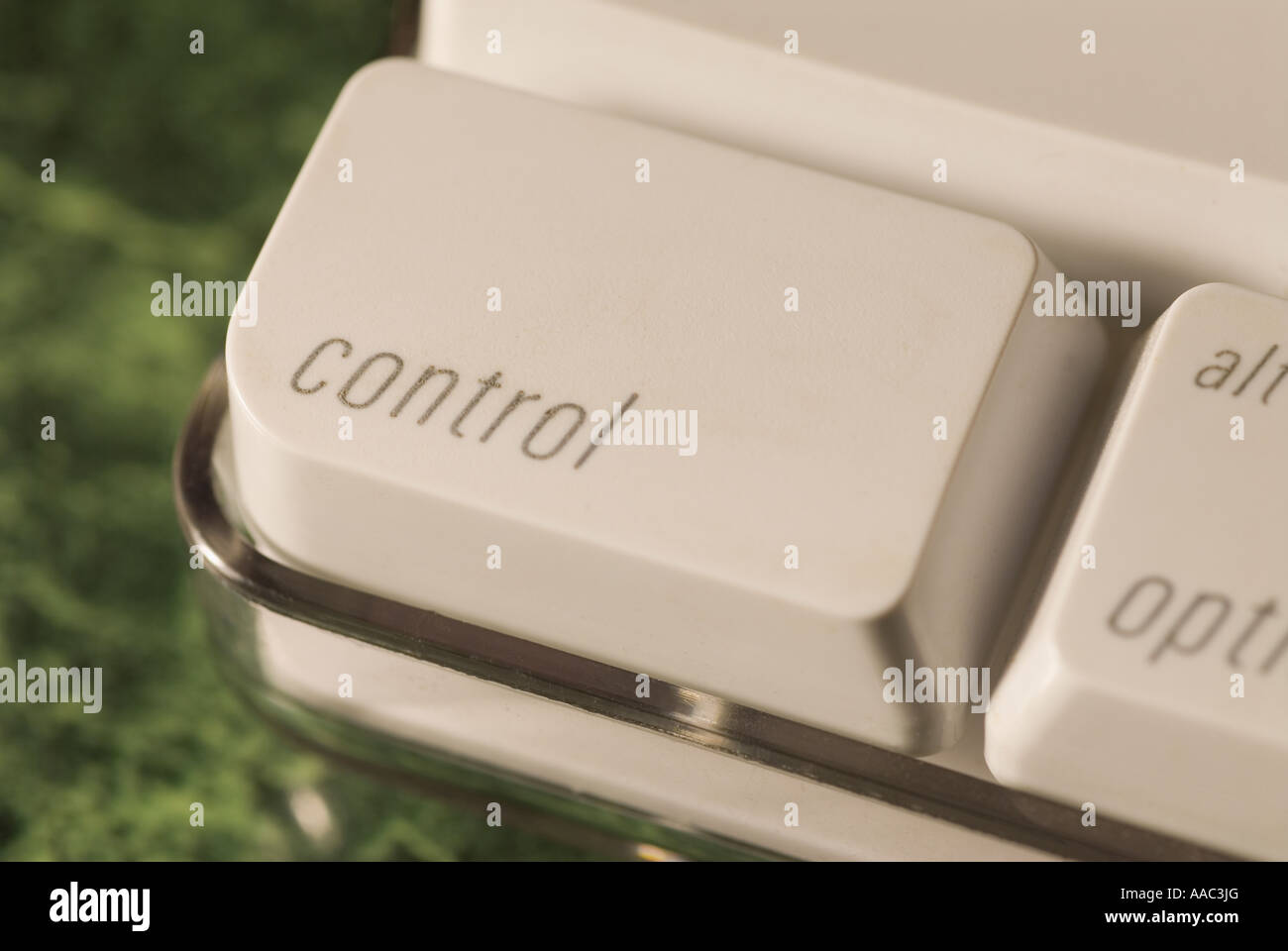 a closeup of a control key on a keyboard Stock Photo - Alamy