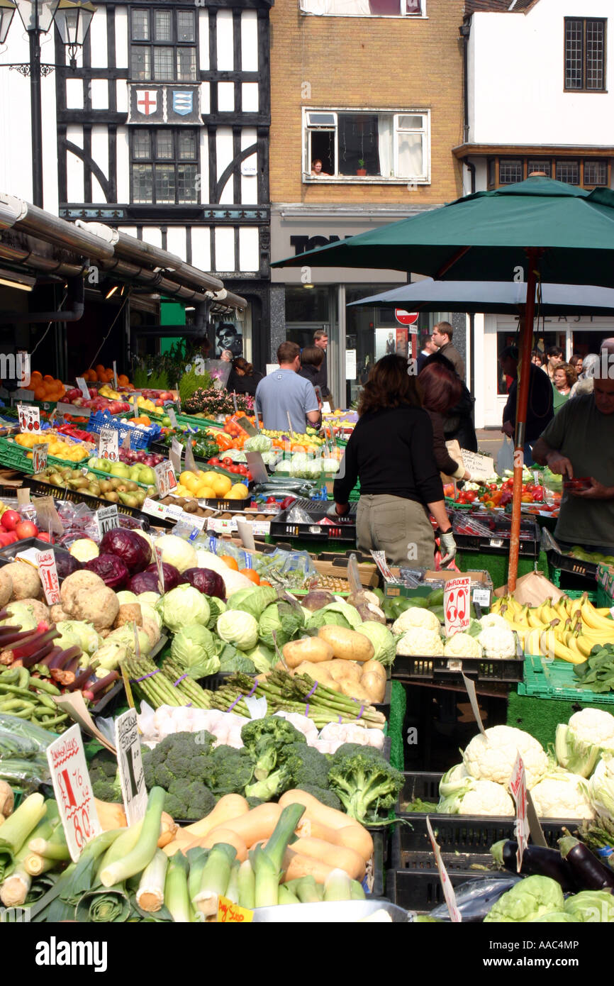 Kingston Fruit & Veg Market Stock Photo Alamy