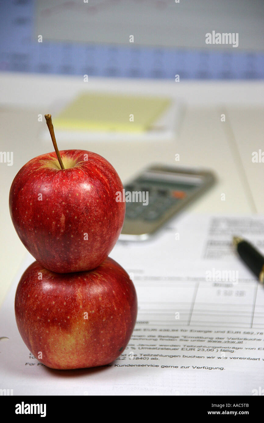 Fruits at the job Stock Photo