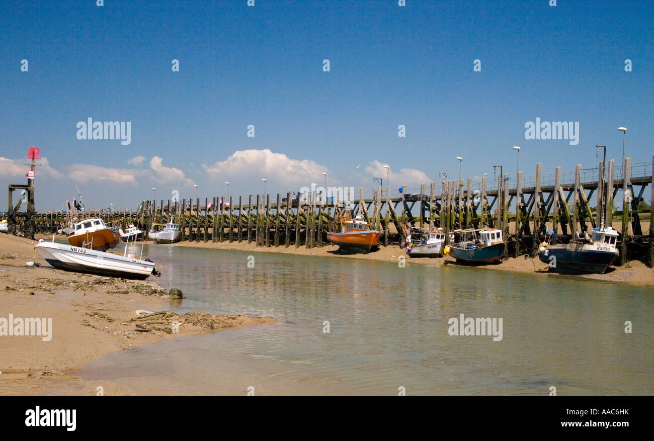 entrance to rye harbour Stock Photo
