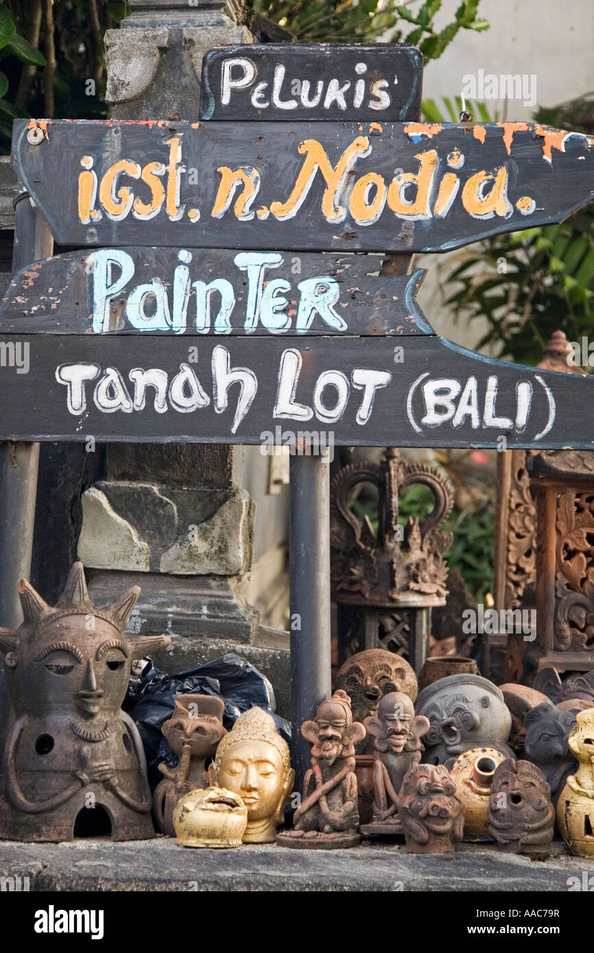 Craft shop, Tanah Lot, Bali, Indonesia Stock Photo Alamy