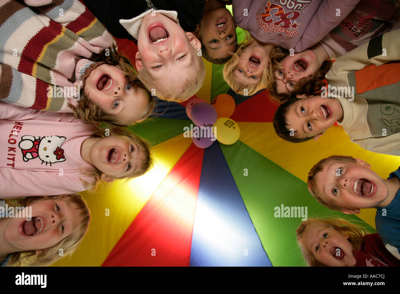 Children in a nursery school Stock Photo