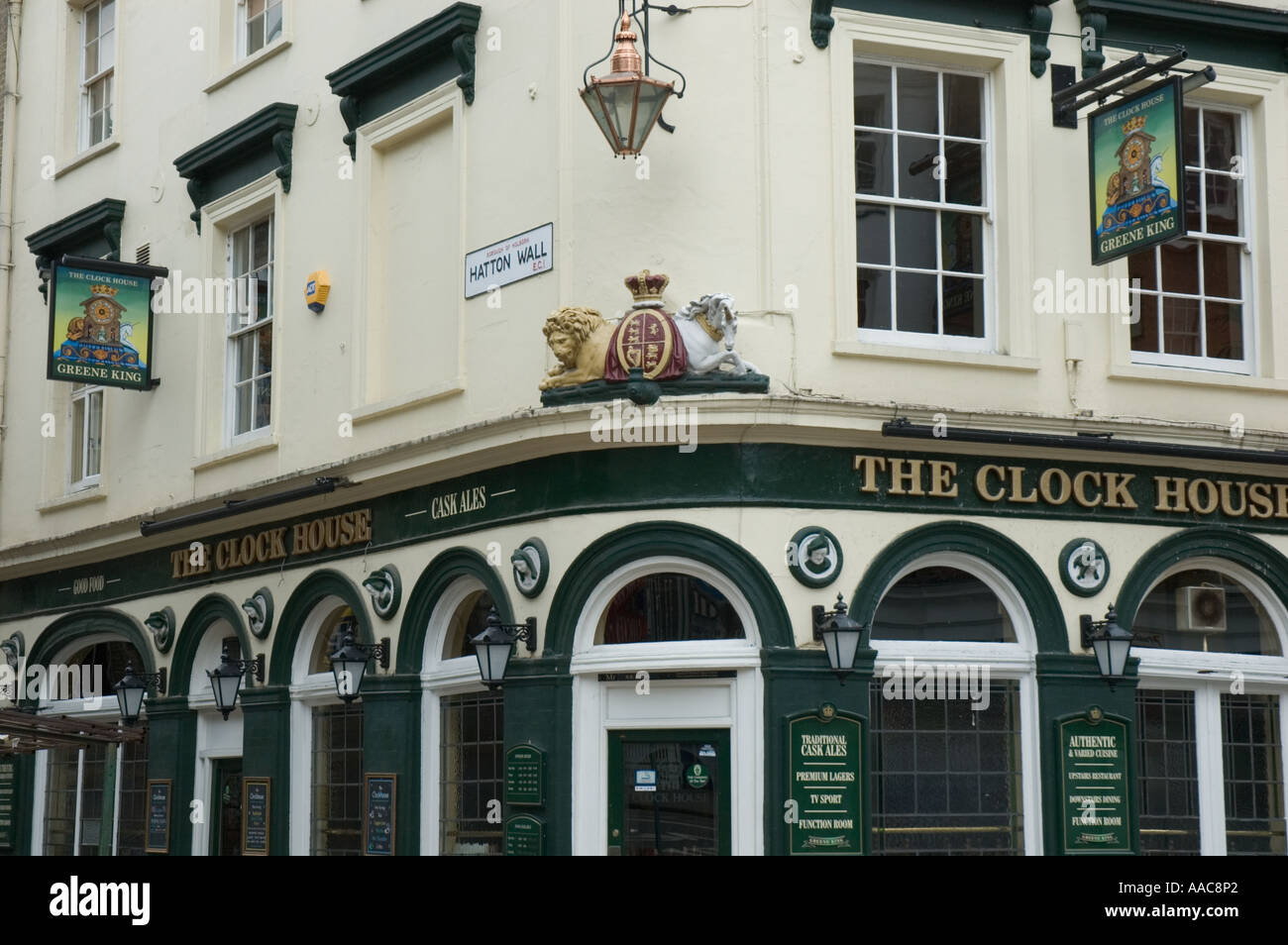 The Clock House pub in Leather Lane City of London UK Stock Photo Alamy
