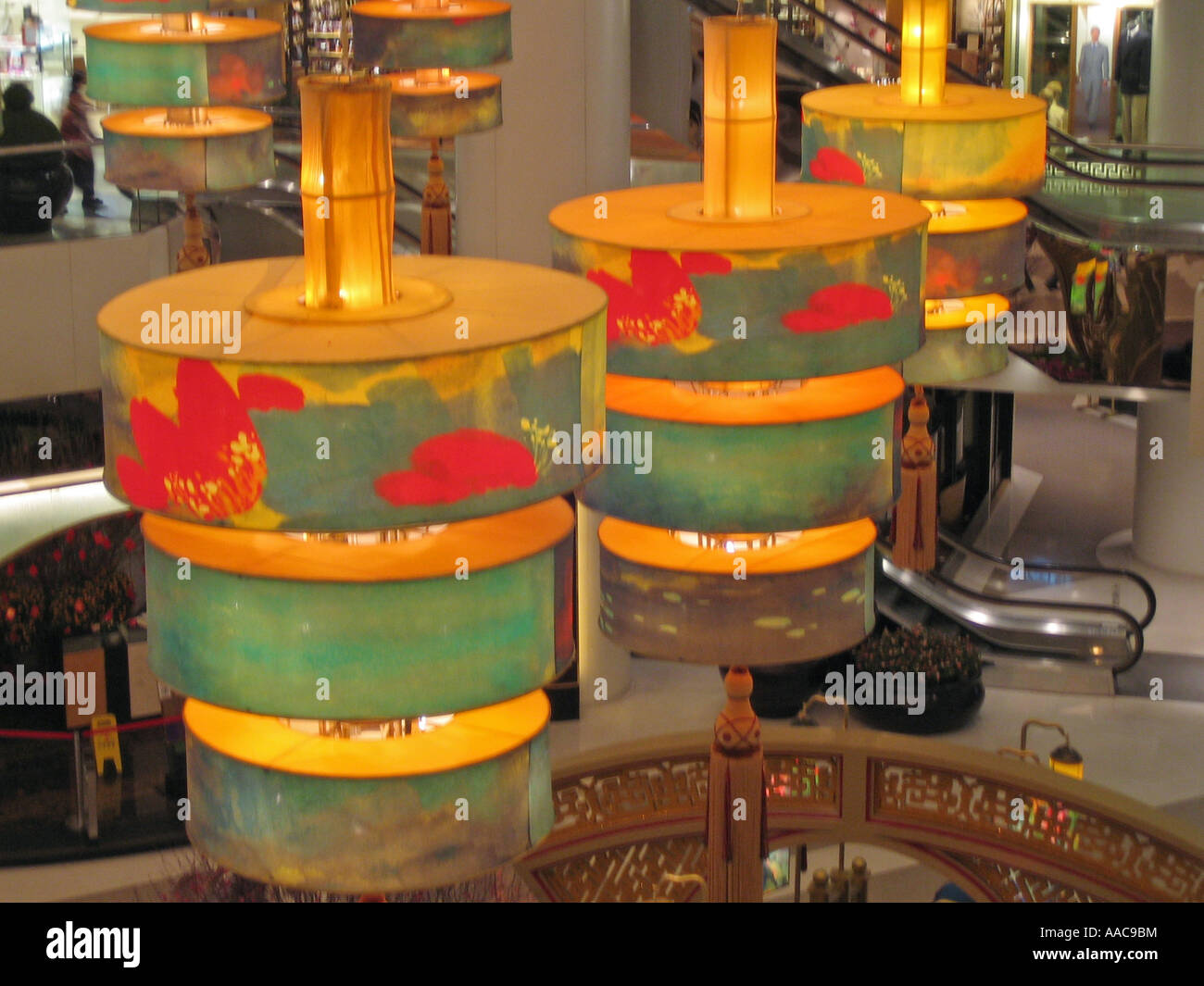 Chinese New Year decorations shopping mall Hong Kong Stock Photo - Alamy
