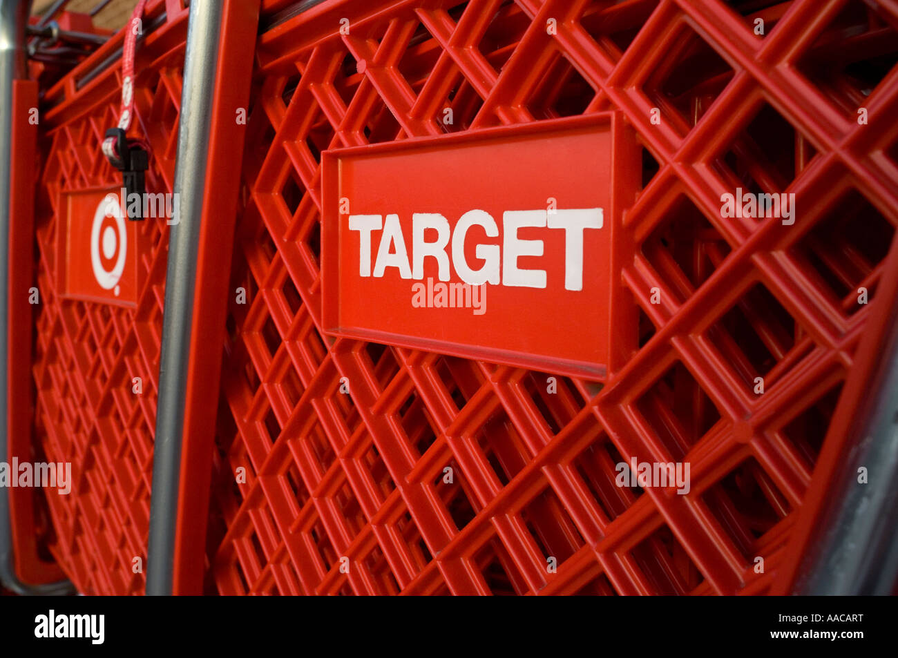Target shopping carts Stock Photo Alamy