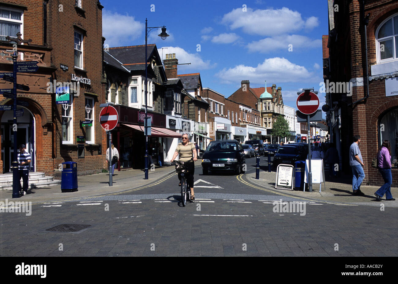 Hamilton Road, the main shopping street in Felixstowe, Suffolk, UK