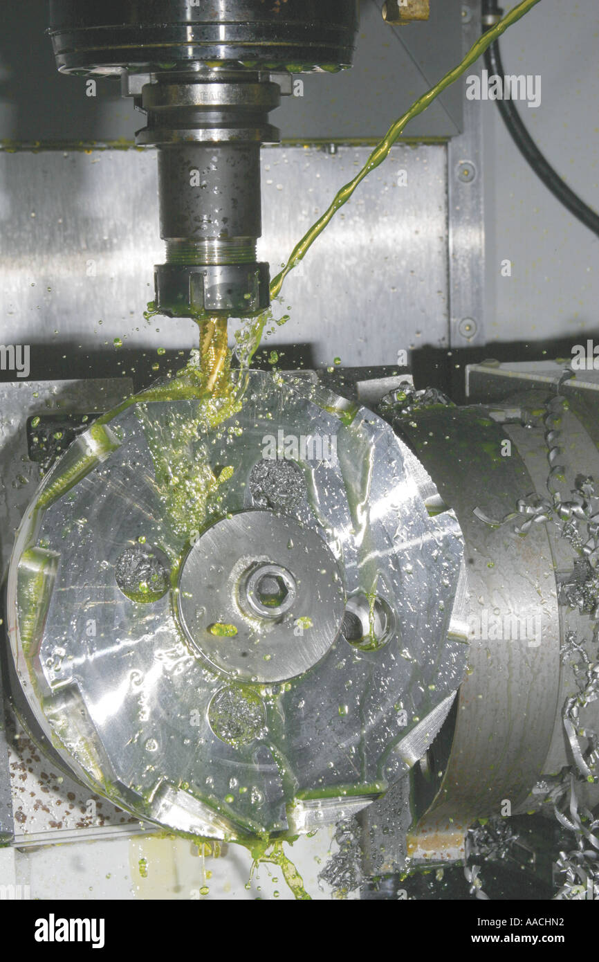 CNC milling, cutter body Stock Photo Alamy