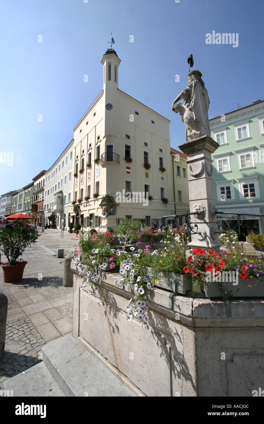 Austria, upper Austria, Ried im Innkreis, city hall Stock Photo