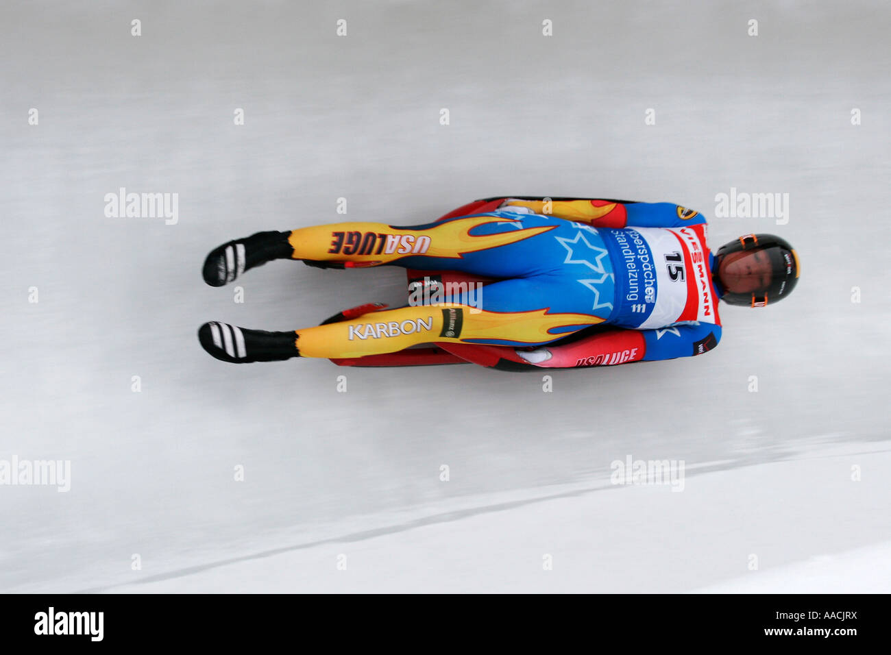Toboggan worldcup 2007, Winterberg, Germany Stock Photo Alamy