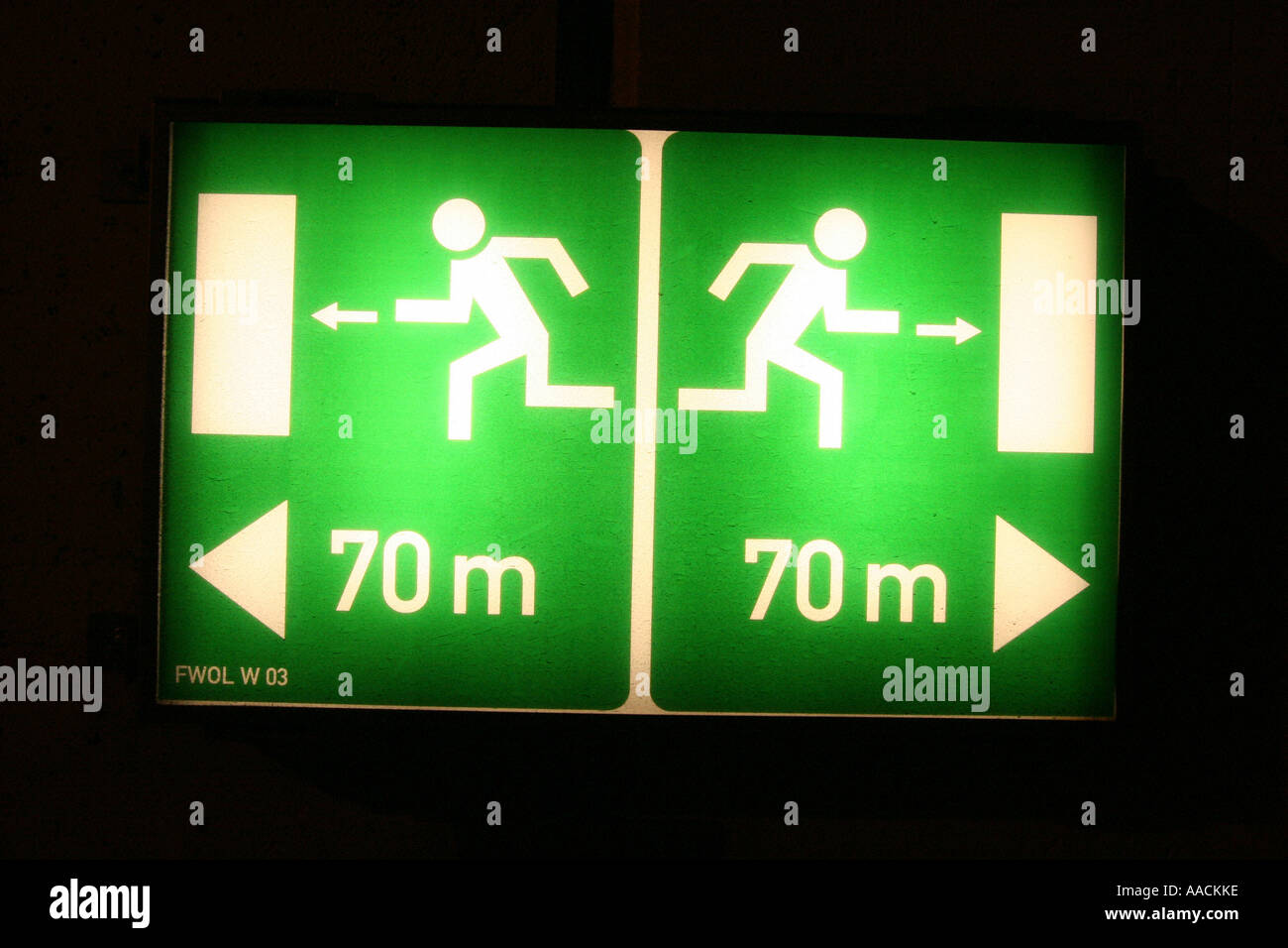 Emergency exit in a tunnel Stock Photo Alamy