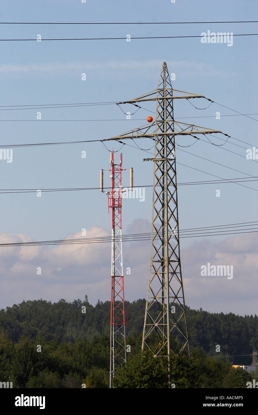 Austrian mobile phone transmitter Stock Photo