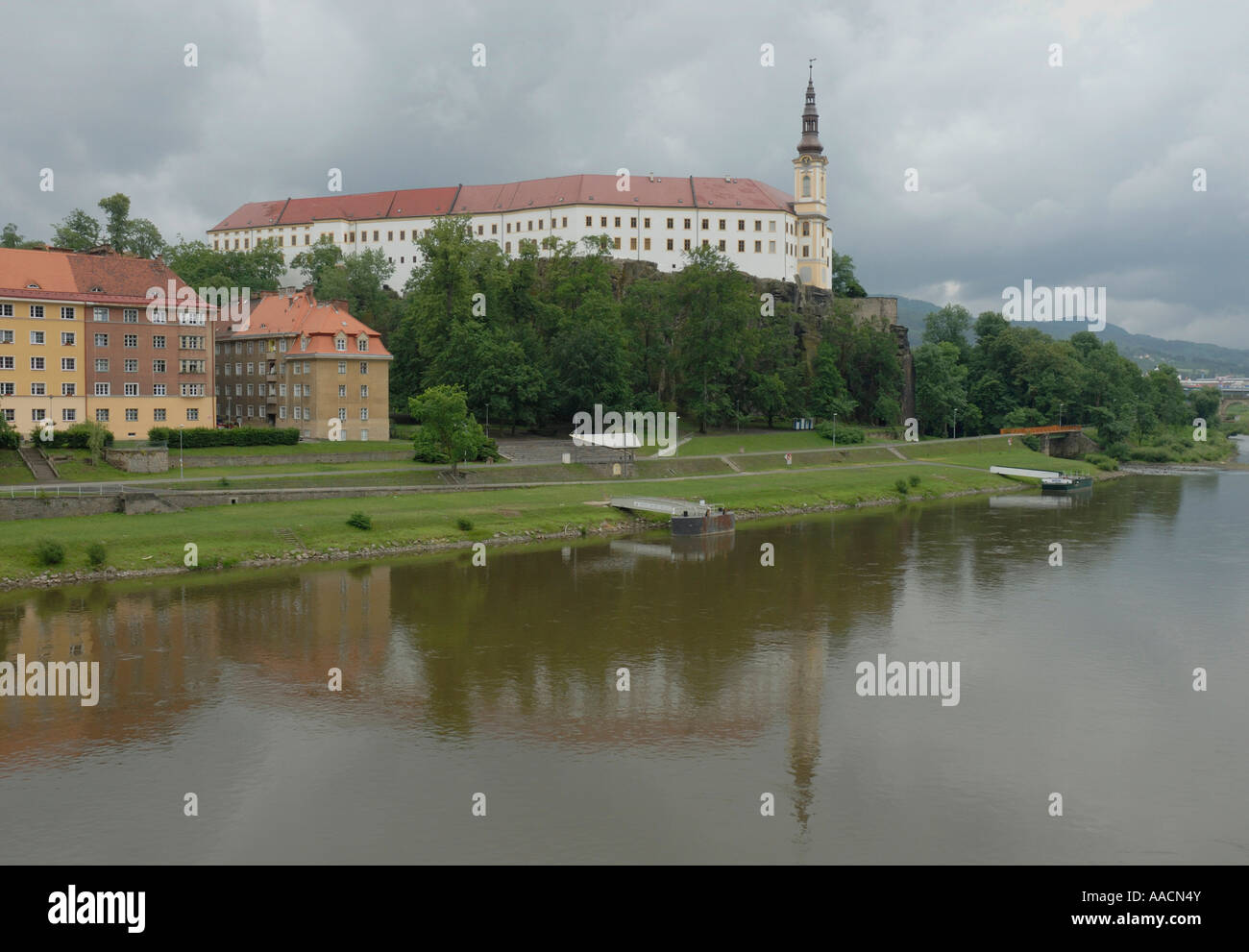 Castle Decin, Bohemia, Czech Republic Stock Photo