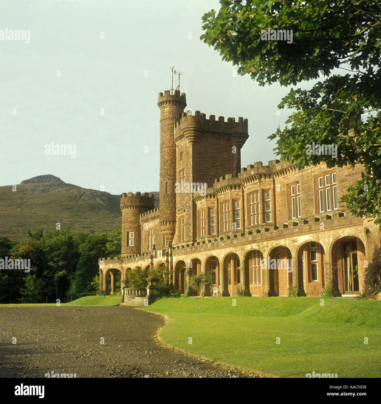 Kinloch Castle Isle of Rum Stock Photo Alamy
