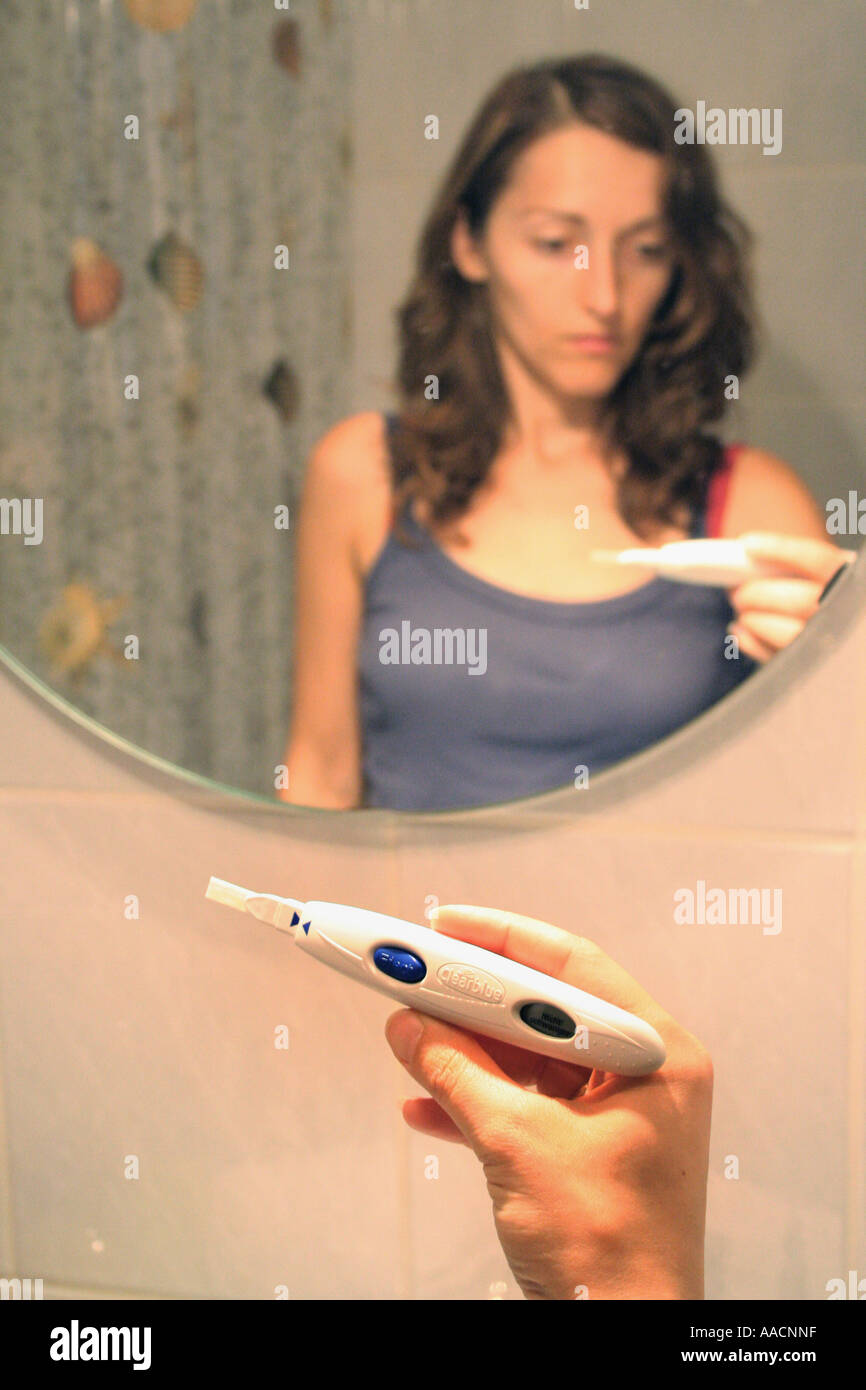 Pregnancy test Stock Photo