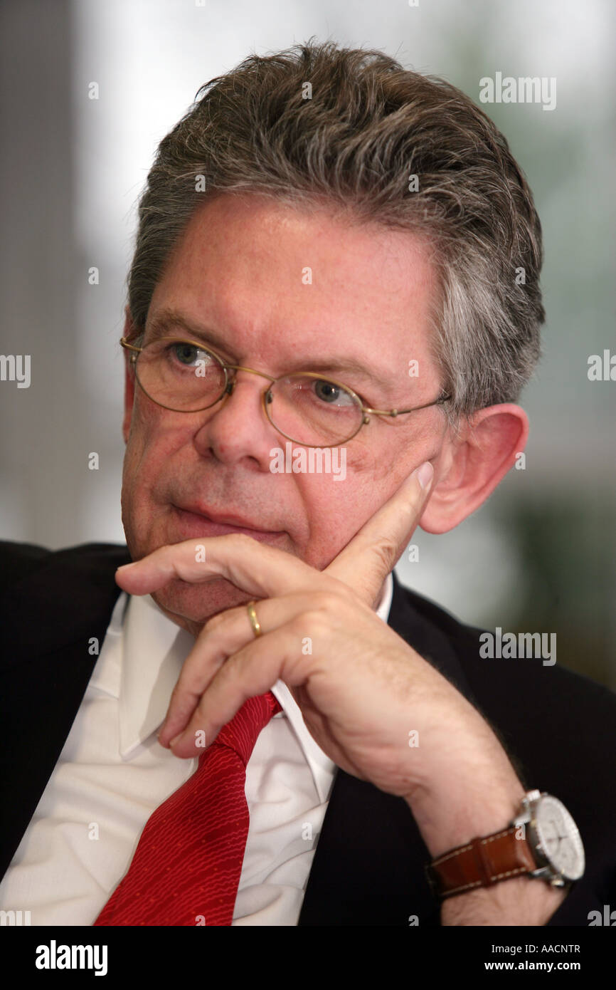 Founder and chief executive [of the CompuGroup AG, Frank Gotthardt Stock Photo