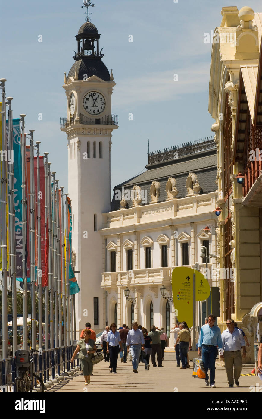 Port Americas Cup, marina, Valencia, Valencia, Spain Stock Photo Alamy