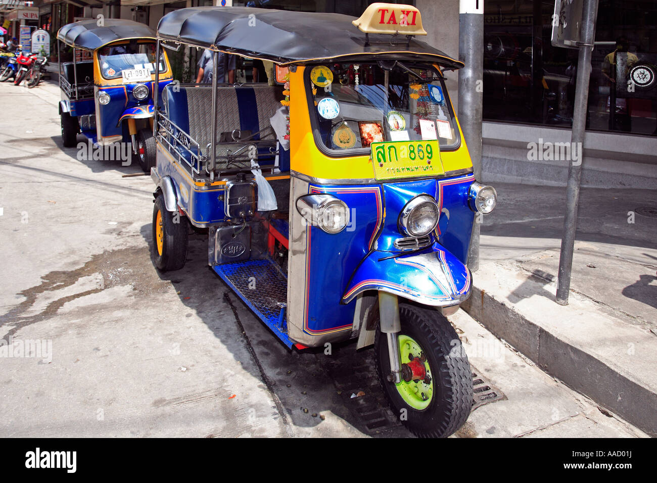 Tuk tuk taxi Bangkok Thailand Stock Photo