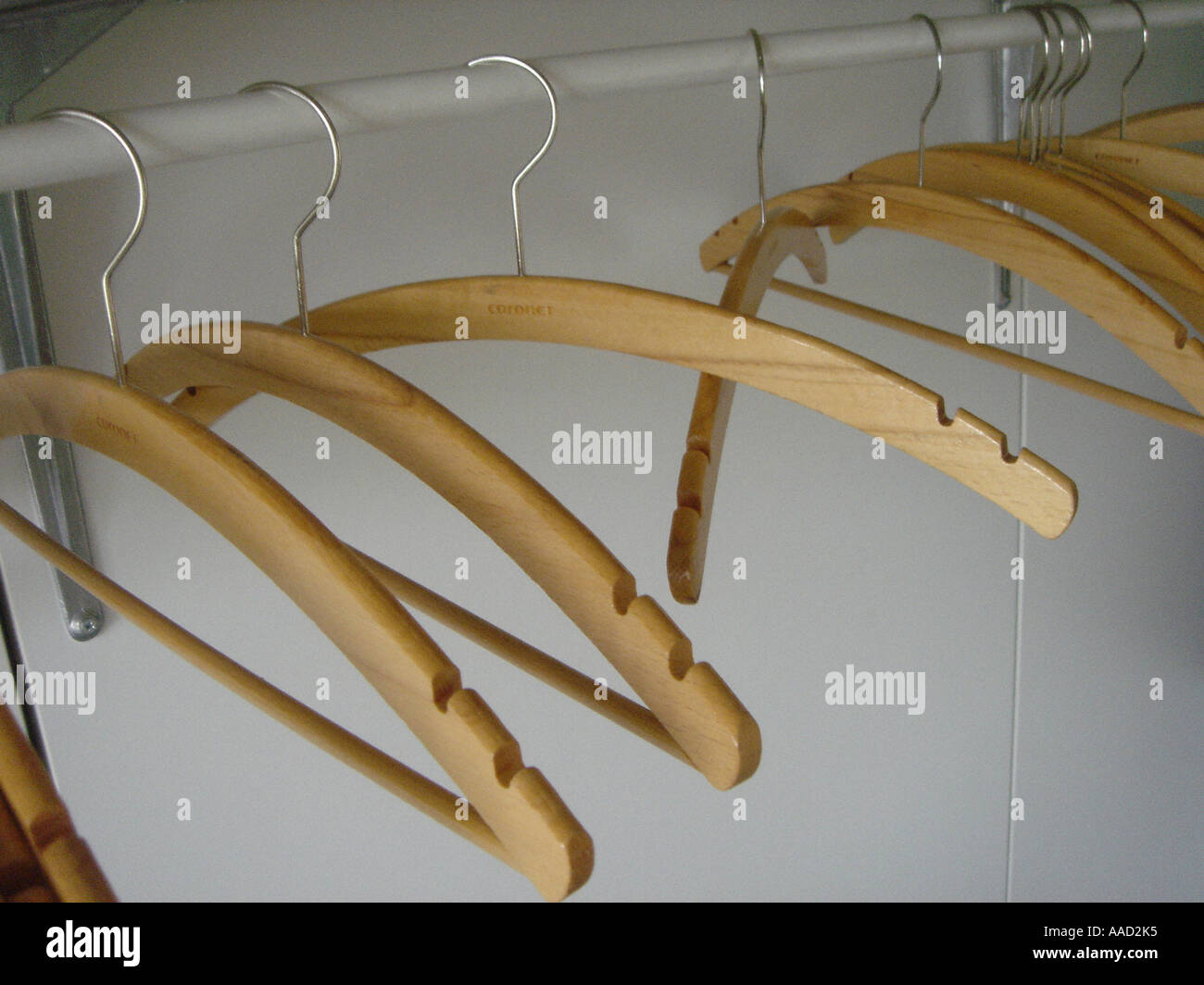 coathanger on a bar Stock Photo Alamy