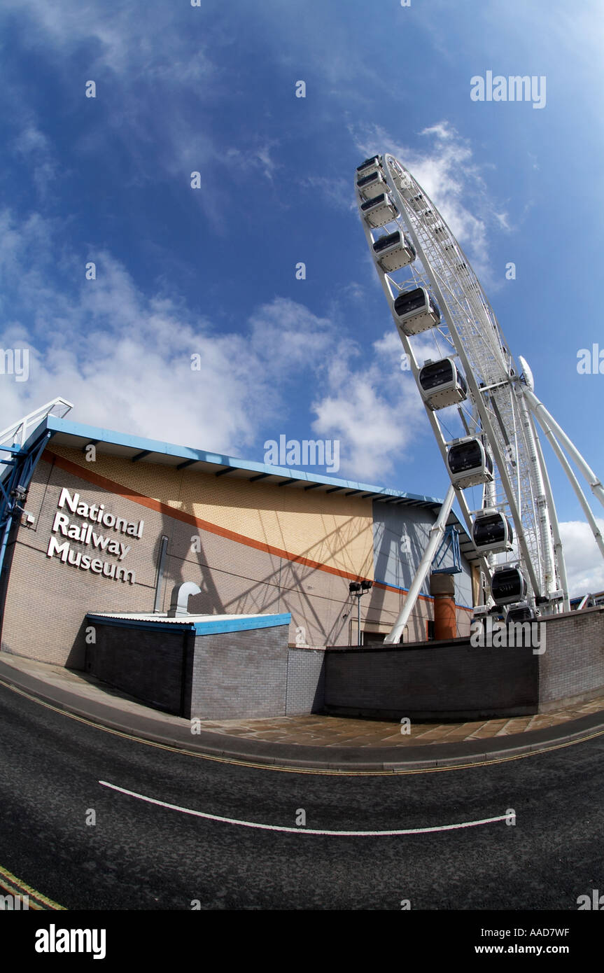 Yorkshire wheel big wheel york National Railway Museum (NRM Stock Photo