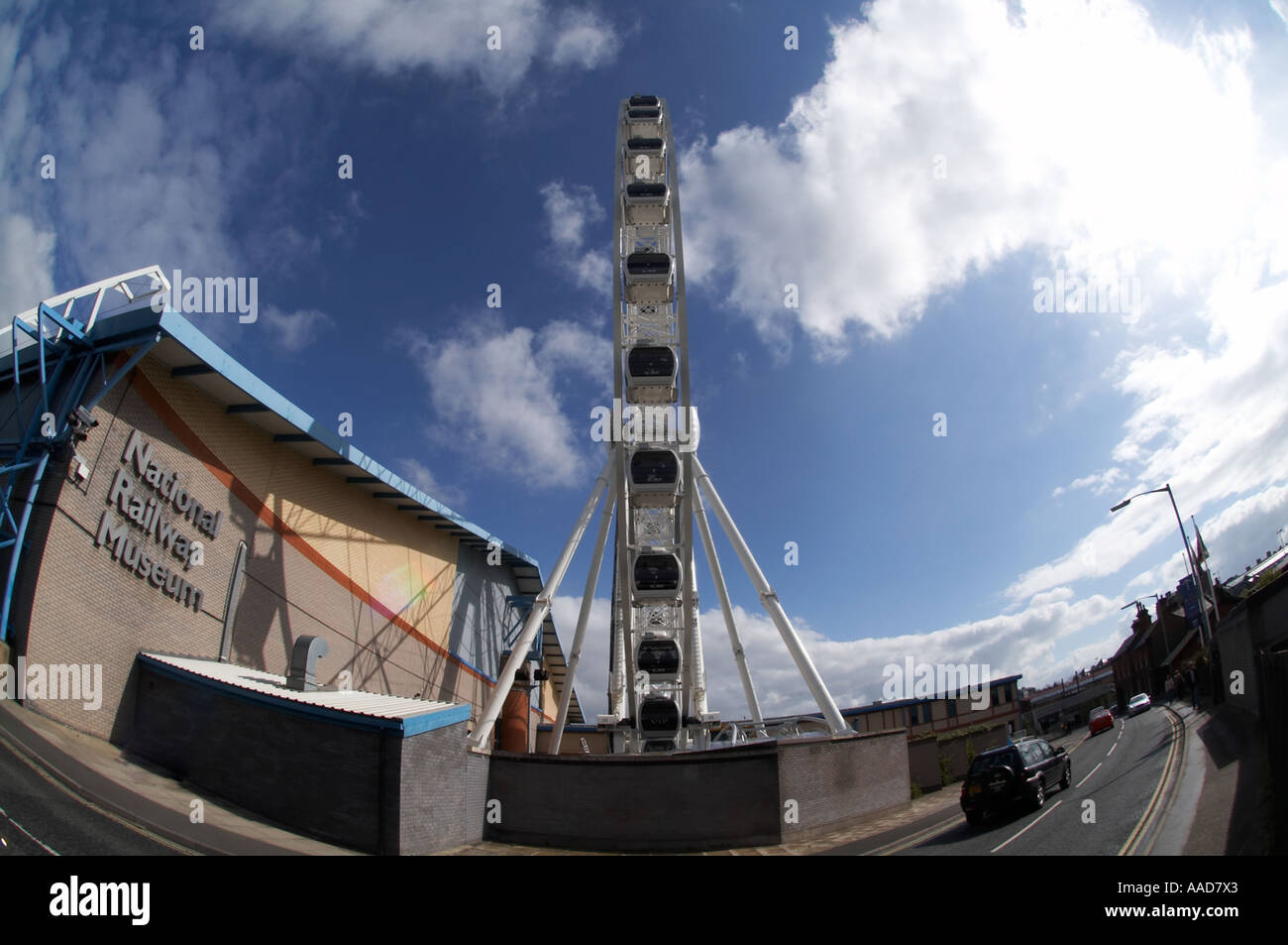 Yorkshire wheel big wheel york National Railway Museum (NRM Stock Photo