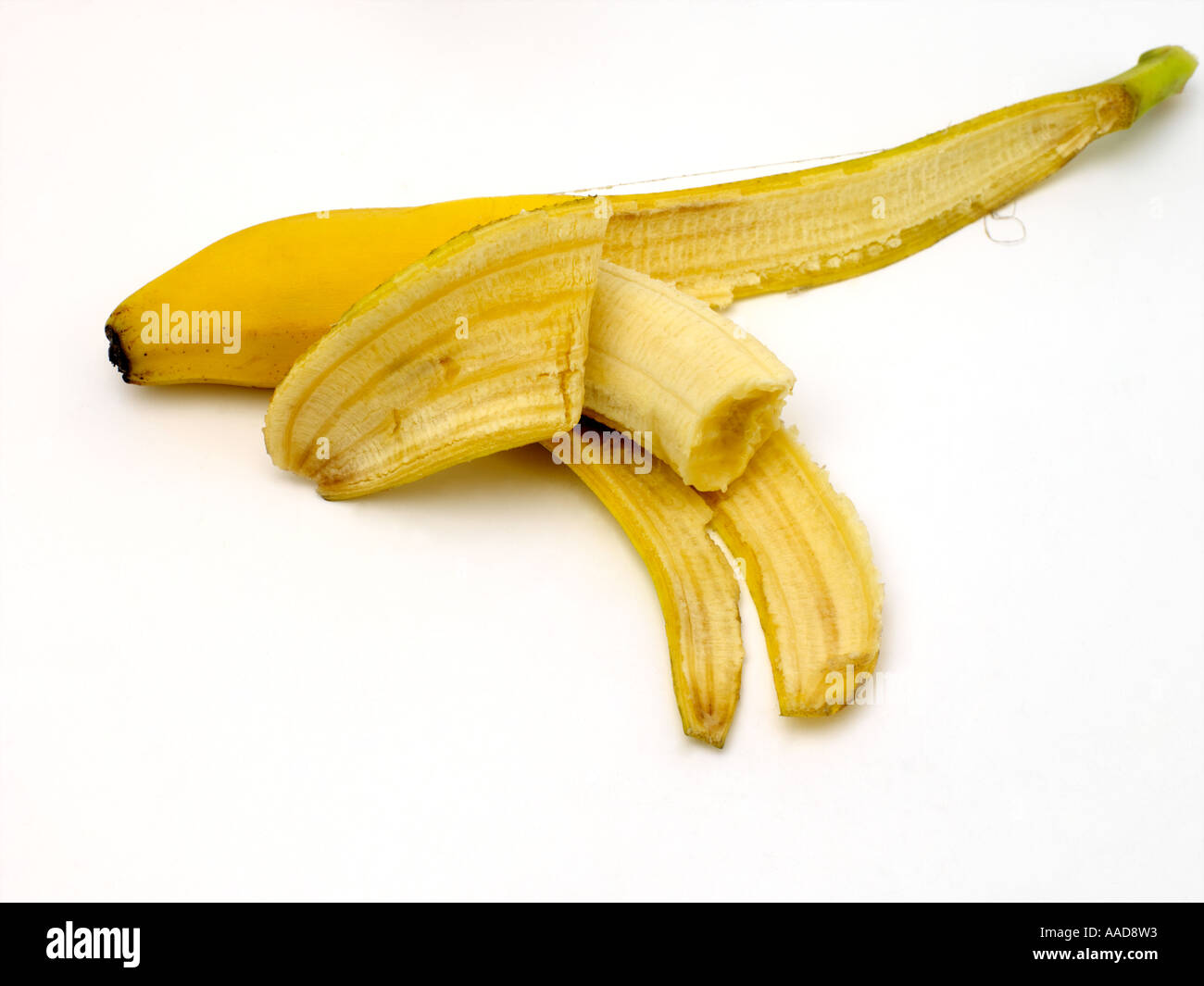 Half Eaten Banana Stock Photo - Alamy