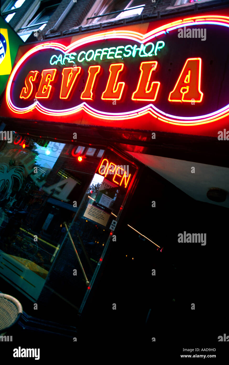 Coffee Shop Amsterdam Holland Stock Photo Alamy