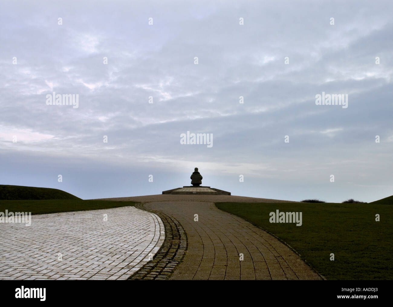 Monument to the Few Battle of Britain memorial Capel near Dover Folkstone Stock Photo
