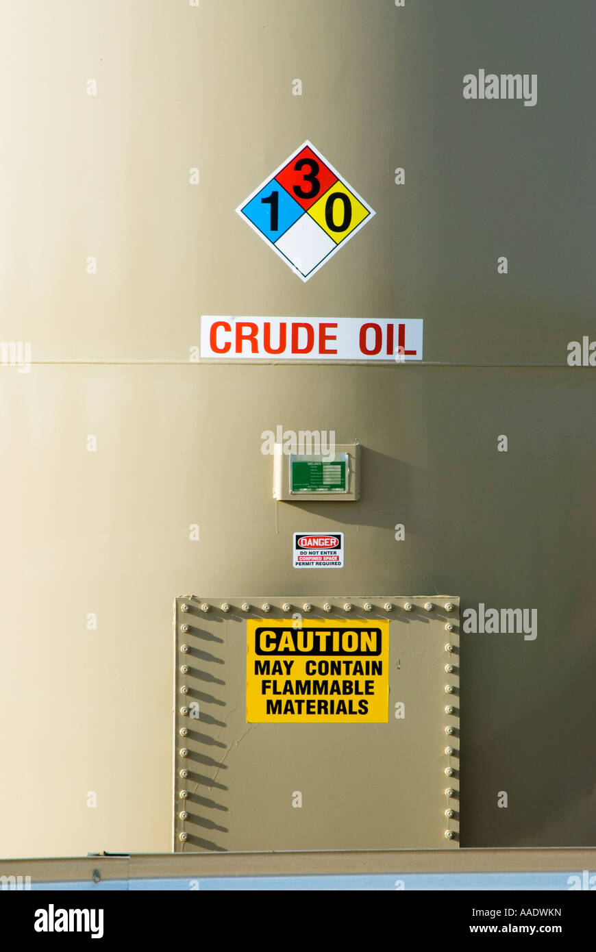 crude oil storage tanks Texas panhandle Stock Photo Alamy