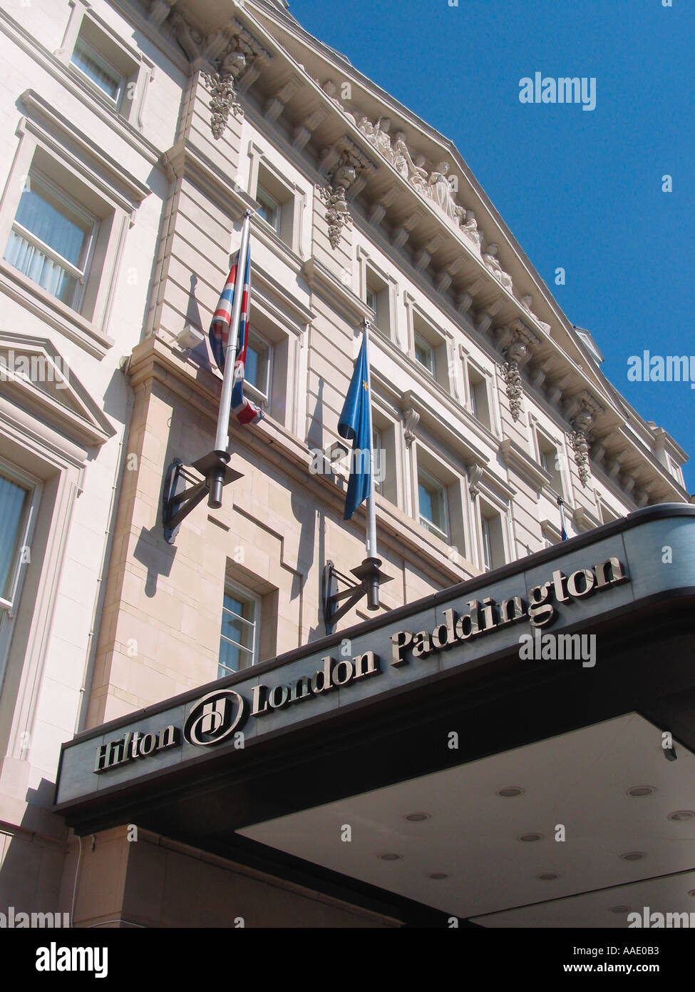 Hilton London Paddington Hotel, Praed St, Paddington, London, England, United Kingdom Stock Photo