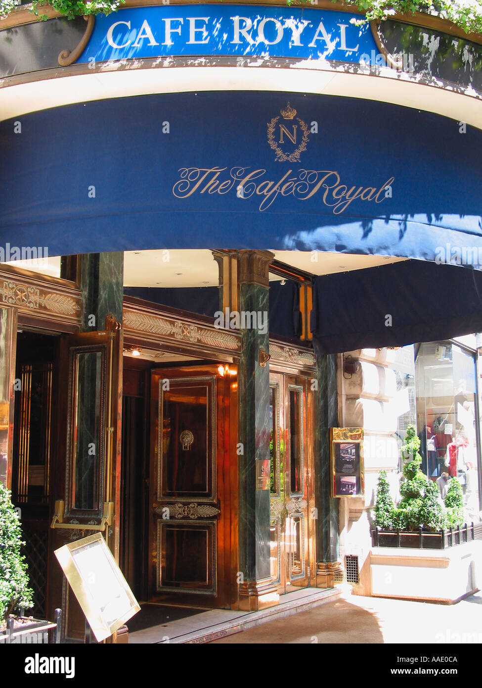 Café Royal as it was known in 2003, prior to its conversion in the years 2008–2012, now Hotel Café Royal, Regent Street, Soho, London, United Kingdom Stock Photo