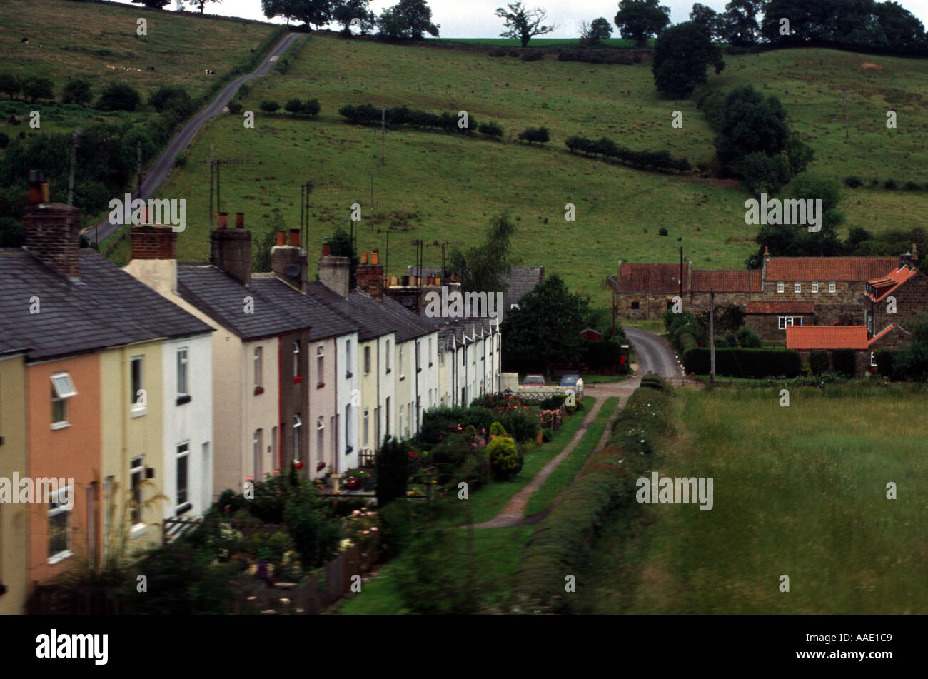 Railway Cottages North Yorkshire Moors Stock Photo 713161 Alamy