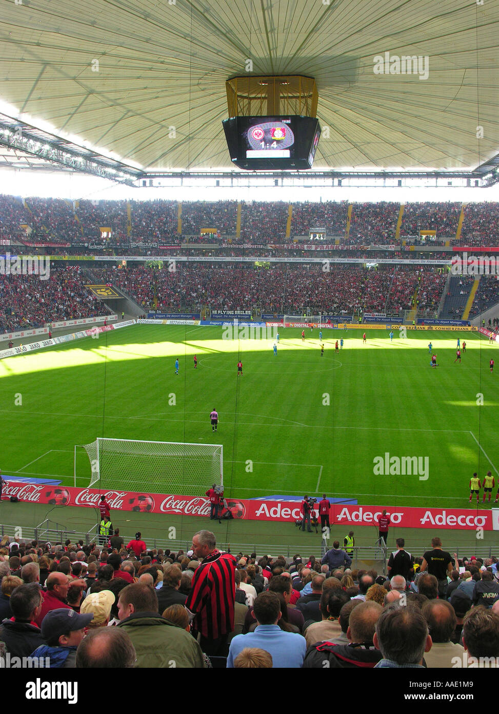 Frankfurt am Main The new Commerzbank Arena inside with the closed roof The 1 Bundesliga match between Eintracht Frankfurt and B Stock Photo