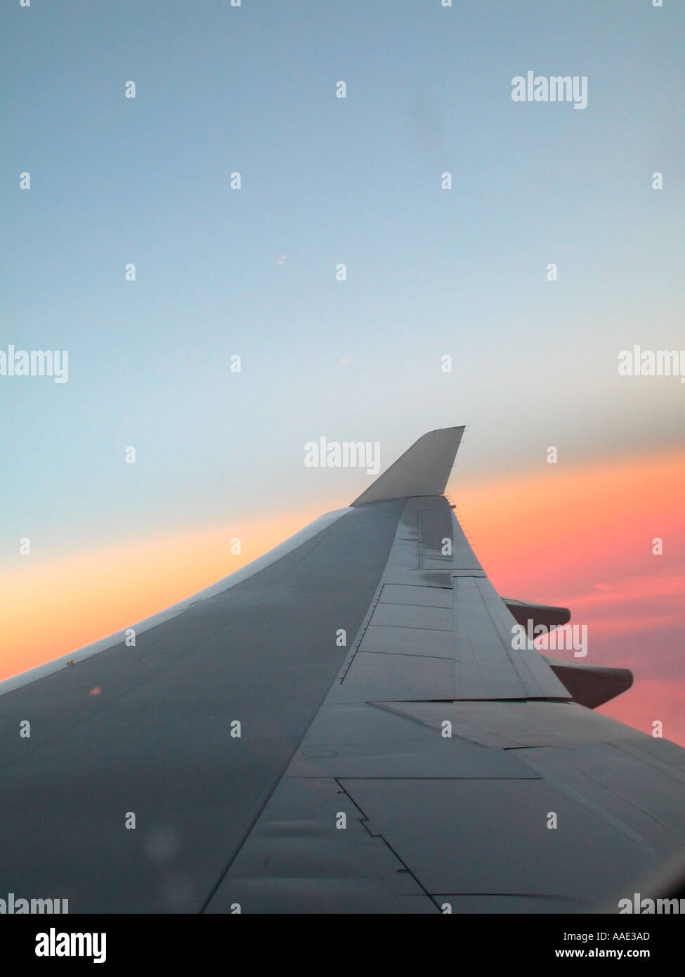 View from the window of a jet aircraft Stock Photo - Alamy